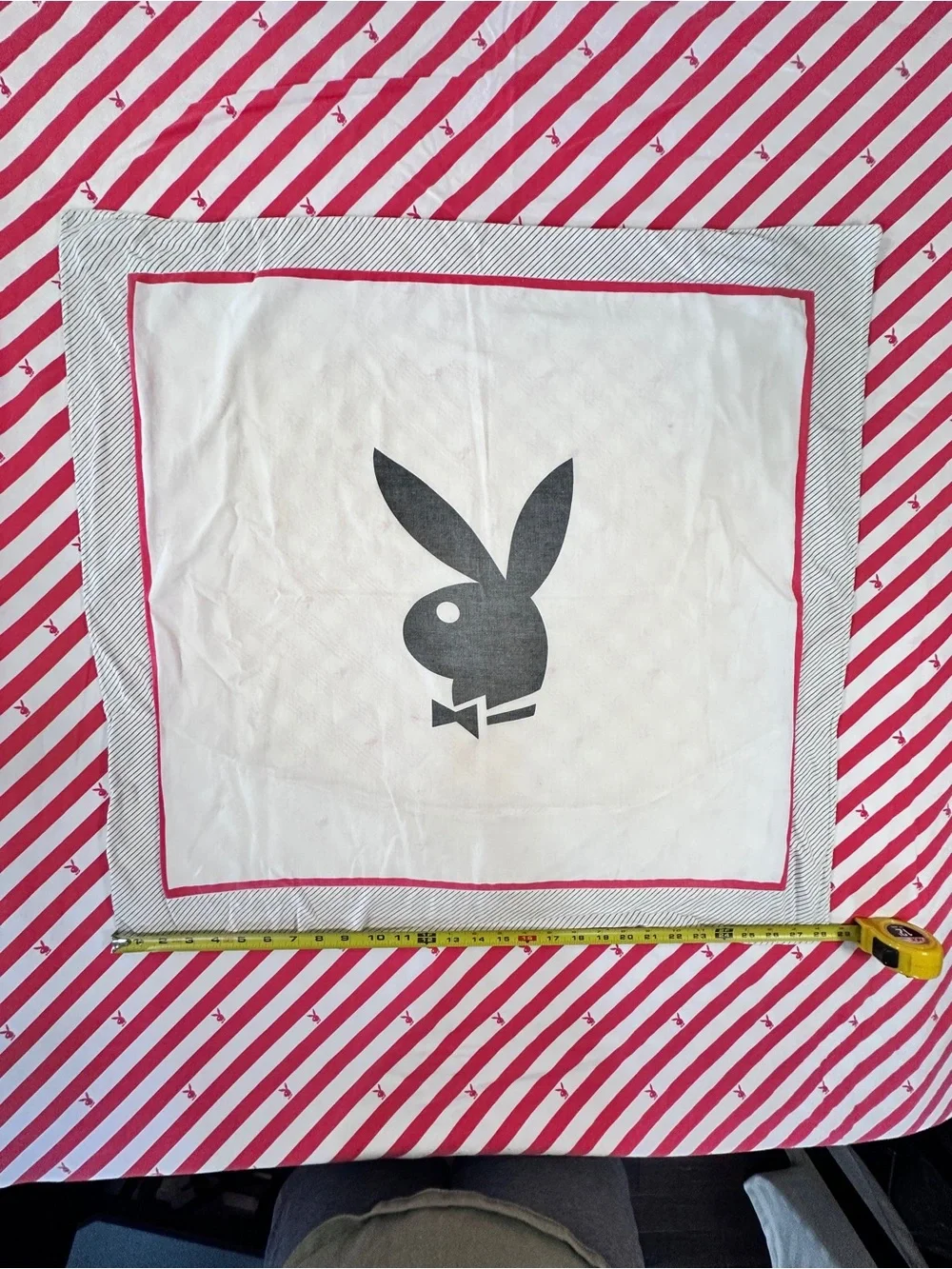 Playboy Vintage Reversible Duvet Cover & (1) Pillow Sham 100% Cotton